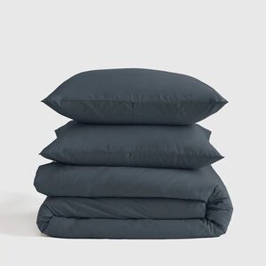 NWOT QUINCE Organic Brushed Cotton Duvet Set - Nightfall - King/Cal King